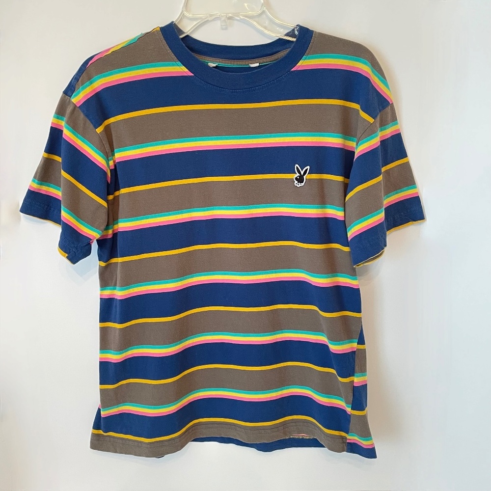 PacSun x Playboy Striped Tee Shirt Small